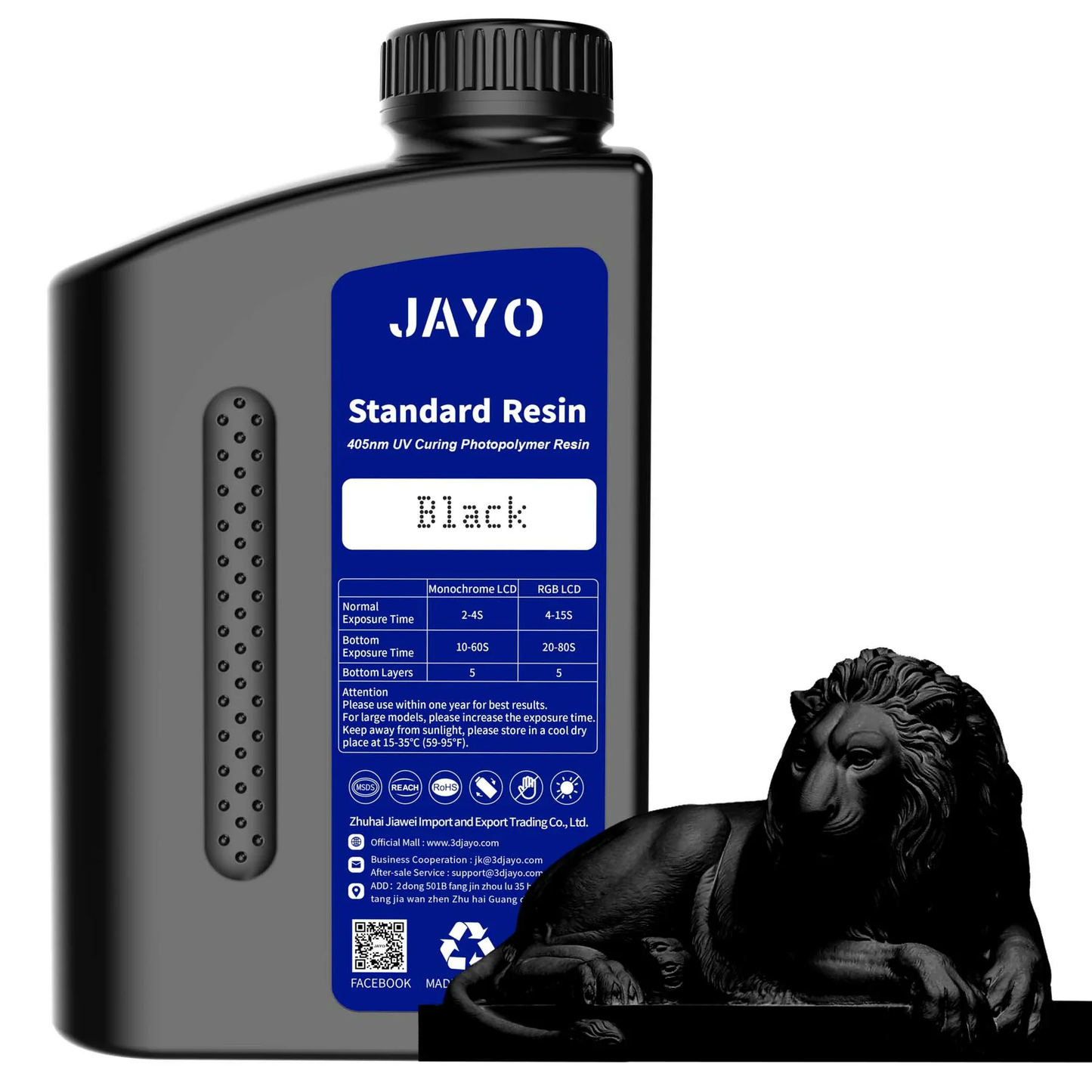 JAYO Standard Resin 1KG 3D Printing Photopolymer Resin