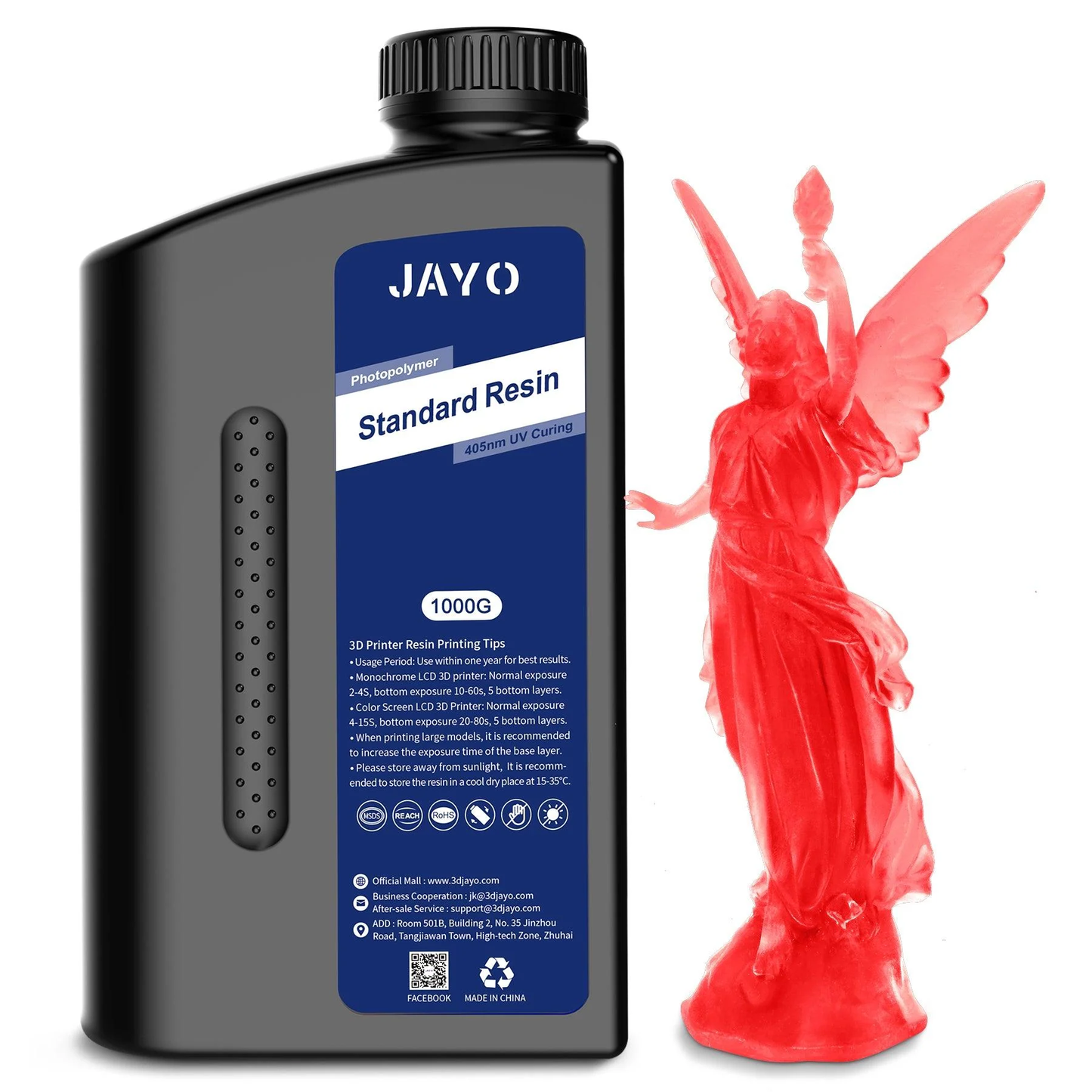 JAYO Standard Resin 1KG 3D Printing Photopolymer Resin